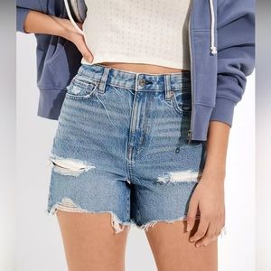 Denim Baggy Mom Shorts